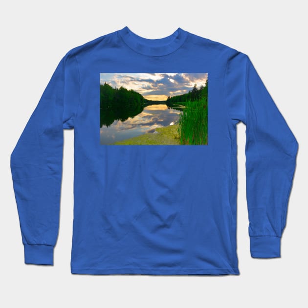 Tranquil Waters Long Sleeve T-Shirt by rconyard